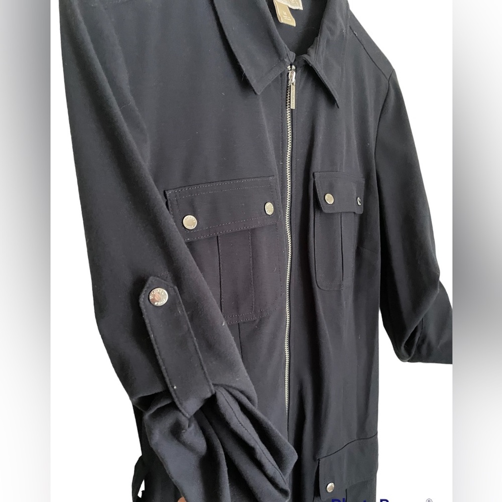 Michael Kors Zip Dress. Women’s Size Medium. Dark Navy Blue | - Picture 7 of 7